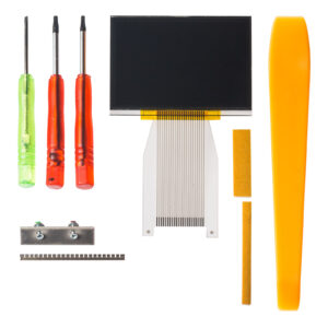 SAAB AC unit LCD display with silver ribbon cable SAAB AC unit LCD display with silver ribbon cable # 223-018